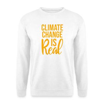 Le changement climatique est la véritable science du changement climatique - Sweat-shirt Unisexe - blanc - Devant