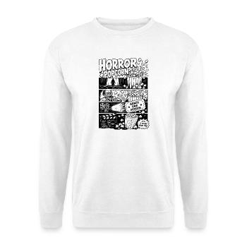 Horror Plus Popcorn Retro - Unisex Sweatshirt - white - Front