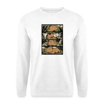 Tropical Capybara Chill Art - Unisex Sweatshirt - white - Front
