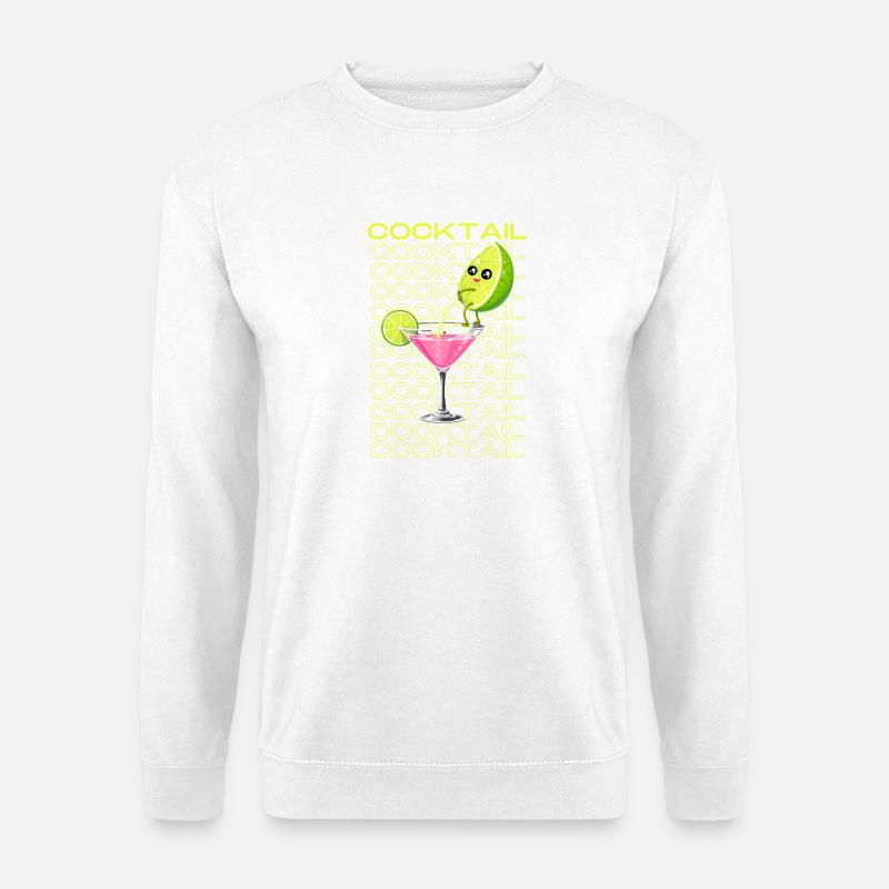 Neon-Limonade Cocktail Cartoon - Unisex Pullover - Weiß