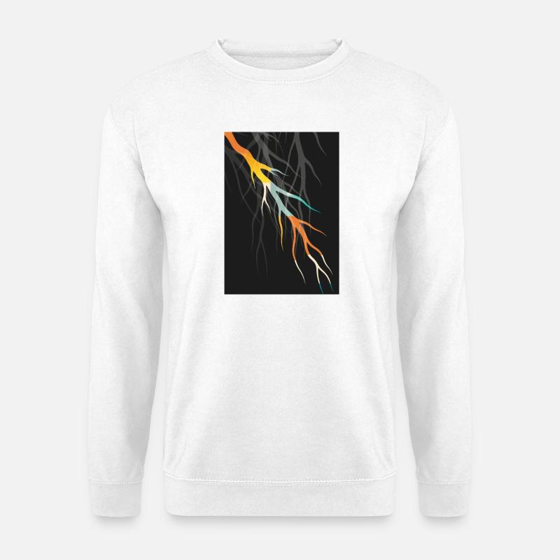 Abstract Root Art Geometric Modern Art - Unisex Sweatshirt - white