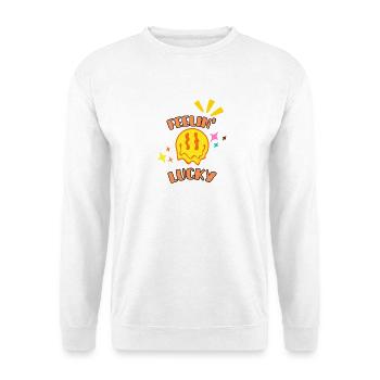 Feelin' Lucky Graphics - Unisex Sweatshirt - white - Front