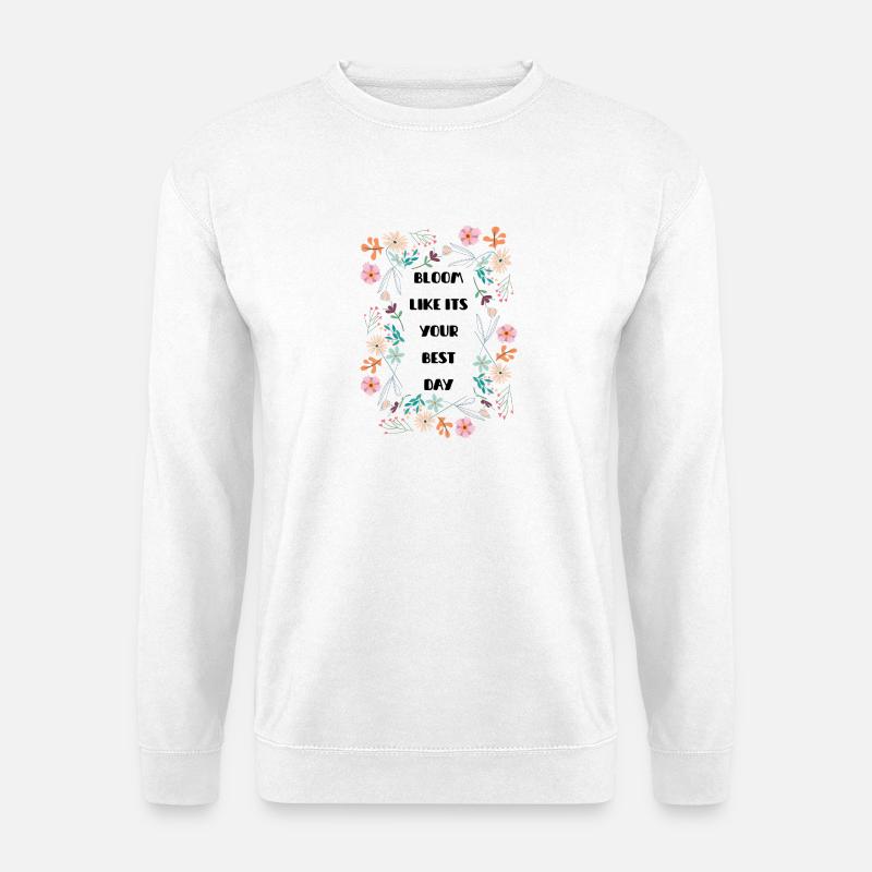 Pastellblumenkranz - Unisex Pullover - Weiß