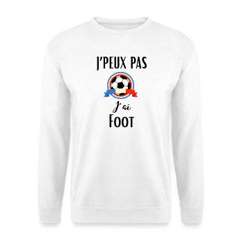 J’Peux Pas j’AI Foot Humour Football Footballeur - Sweat-shirt Unisexe - blanc - Devant