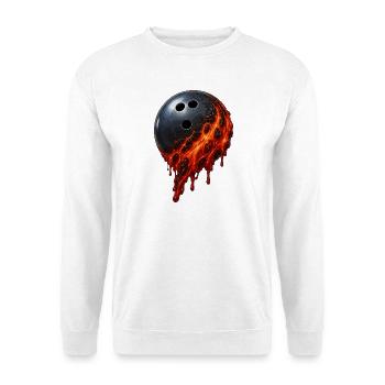 Lava Bowling Ball - Unisex Sweatshirt - white - Front