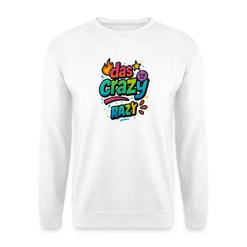 La Frange de Couleur Folle - Sweat-shirt Unisexe - blanc - Devant