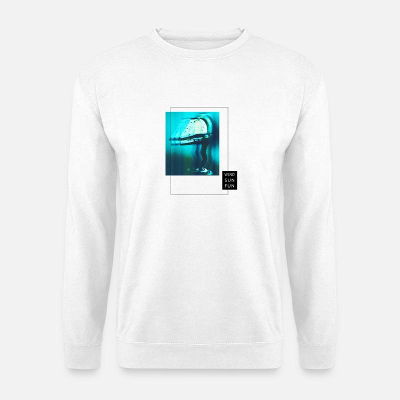 Wind SunFun Neon Drift - Unisex Sweatshirt - white