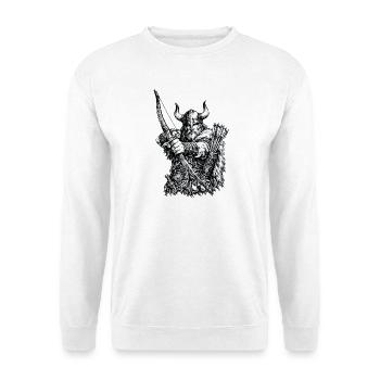 Viking Archer - Sweat-shirt Unisexe - blanc - Devant