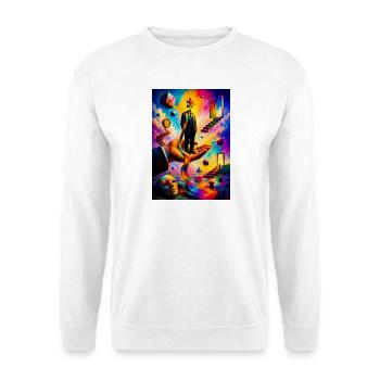 Dreams hand in rainbow reality - Unisex Sweatshirt - white - Front