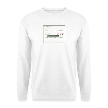 Human OS Morning Startup - Programmeur Funny Coffee - Sweat-shirt Unisexe - blanc - Devant