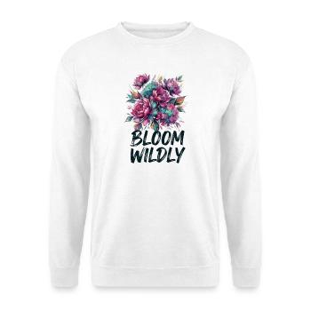 Bloom Wildly Blütenpracht - Unisex Pullover - Weiß - Vorne