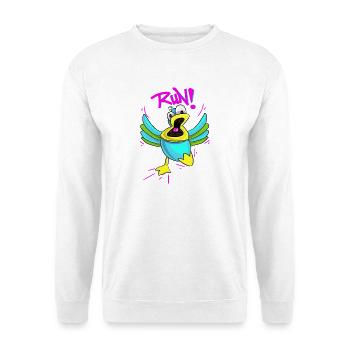 Panic Duck - Unisex Sweatshirt - white - Front