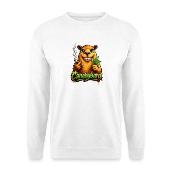 Canabybara Cannabis Humor - Unisex Pullover - Weiß - Vorne