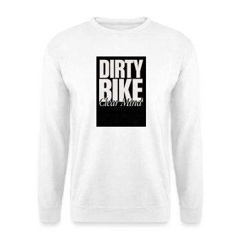 Dirty Bike Clear Mind - Unisex Sweatshirt - white - Front