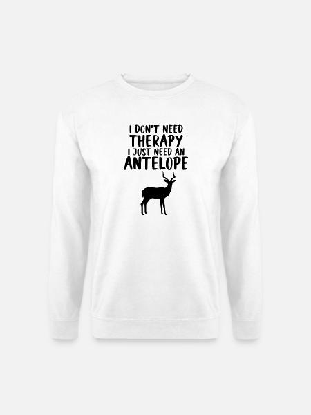 Antelope Saying Safari - Unisex Sweatshirt - white