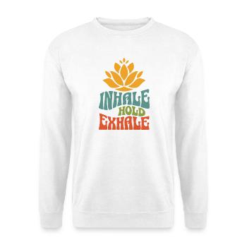 Namaste Lotus Flower Boho Vintage Yoga Meditation - Unisex Sweatshirt - white - Front