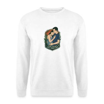 Couple on the go - Retro life together - Unisex Sweatshirt - white - Front