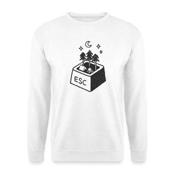 ESC-ape to the wild - Unisex Sweatshirt - white - Front