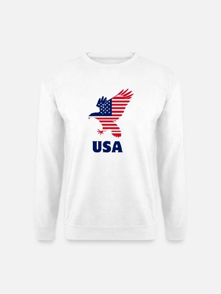 Flag verwenden - Unisex Pullover - Weiß