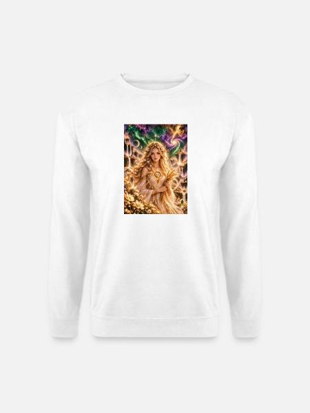 Sternen-Göttin der Virgo-Ernte - Unisex Pullover - Weiß