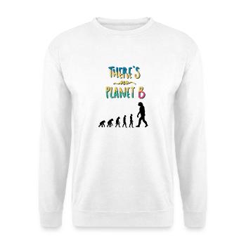 Kein B - Unisex Pullover - Weiß - Vorne - Alina (178cm) & Michal (187cm)