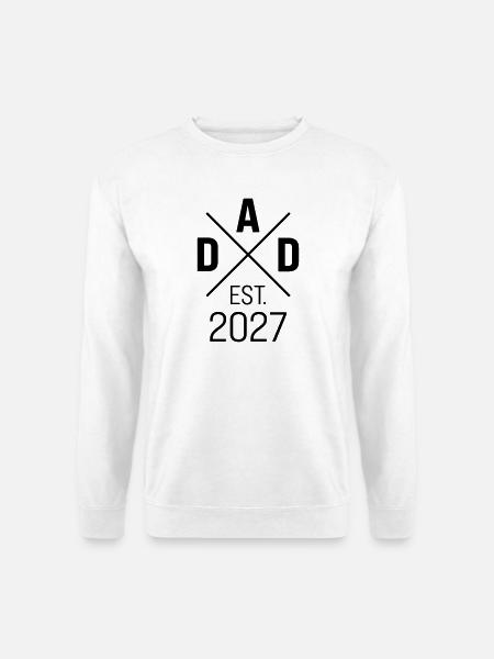 Dad 27 Papa Vater Vatertag Baby - Unisex Pullover - Weiß