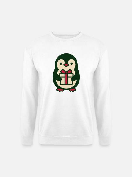 Pinguin Geschenk Clipart - Unisex Pullover - Weiß
