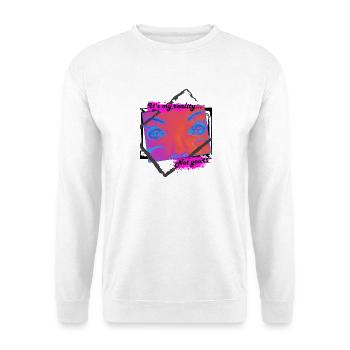 My reality - Unisex Pullover - Weiß - Vorne - Alina (178cm) & Michal (187cm)