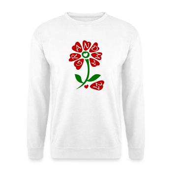 Grandma 2027 - Unisex Pullover - Weiß - Vorne - Alina (178cm) & Michal (187cm)
