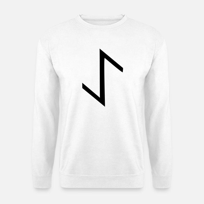 rune eihwaz,eoh - Unisex Sweatshirt - white