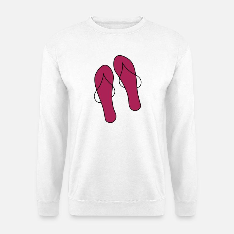 flip flops - Unisex Sweatshirt - white
