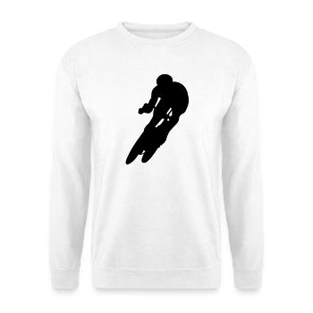 Rennrad - Unisex Pullover - Weiß - Vorne