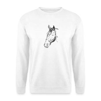 Pferd - Sweat-shirt Unisexe - blanc - Devant