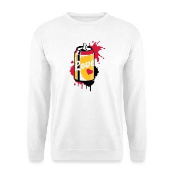 opened soda can in graffiti style - Unisex Sweatshirt - white - Front