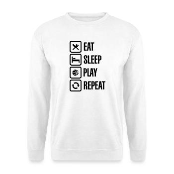 Eat Sleep Basketball Repeat - Unisex Sweatshirt - white - Front