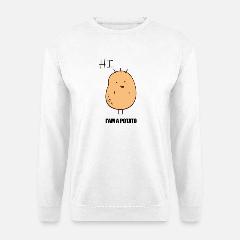 I AM A POTATO - Unisex Pullover - Weiß