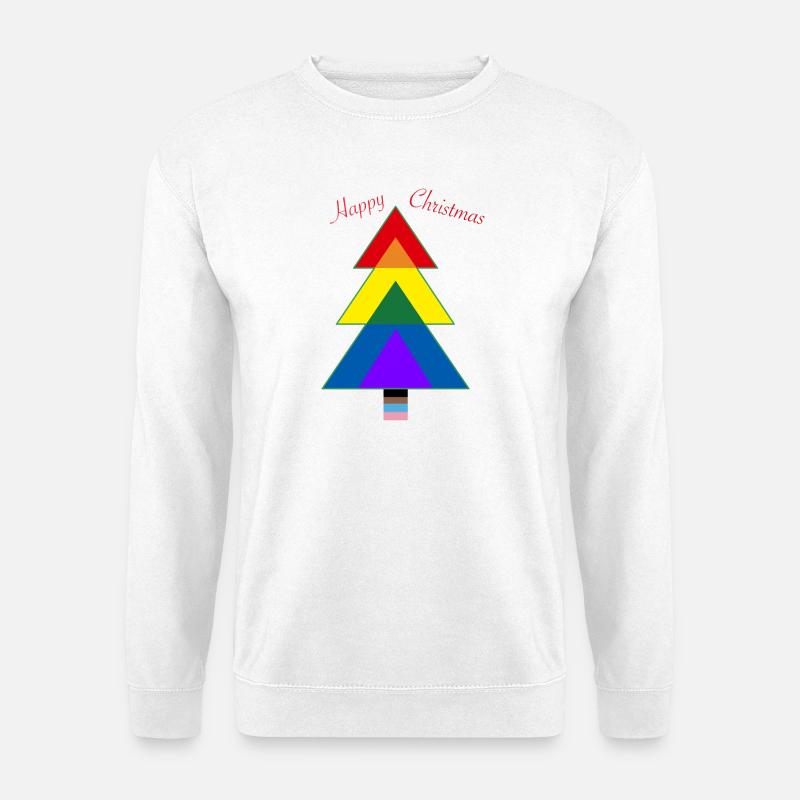 Weihnachtsbaum - Pride tree LGBTQ+ - Unisex Pullover - Weiß