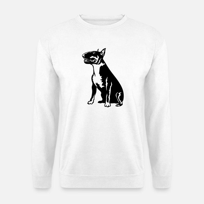 Bullterrier - Unisex Pullover - Weiß