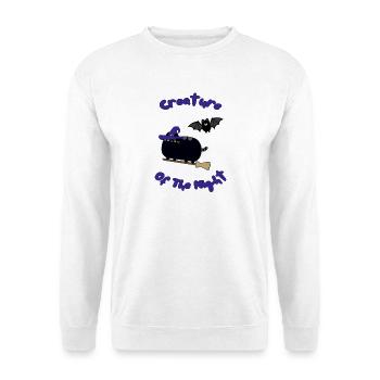 Kreatur der Nacht Katzen Hexe - Unisex Pullover - Weiß - Vorne