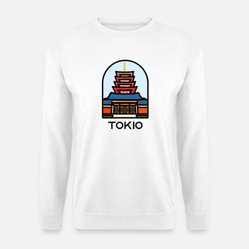Tokio - Senso-ji Tempel - Unisex Pullover - Weiß