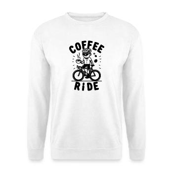 Coffe Ride Road Bicycle Coffee - Unisex Sweatshirt - white - Front
