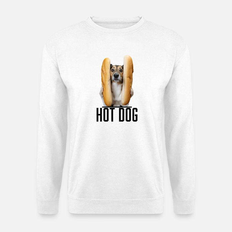 Hotdog - Unisex Pullover - Weiß