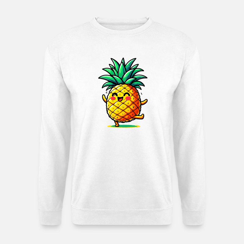 Ananas - Unisex Pullover - Weiß