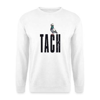 Tach Ruhrpott Taube Begrüßung Traditionell - Unisex Pullover - Weiß - Vorne