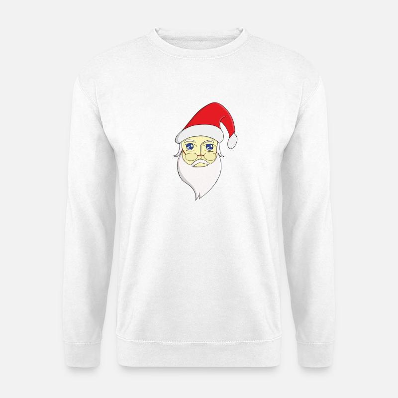 Frohe Weihnachten Weihnachtsmann - Unisex Pullover - Weiß
