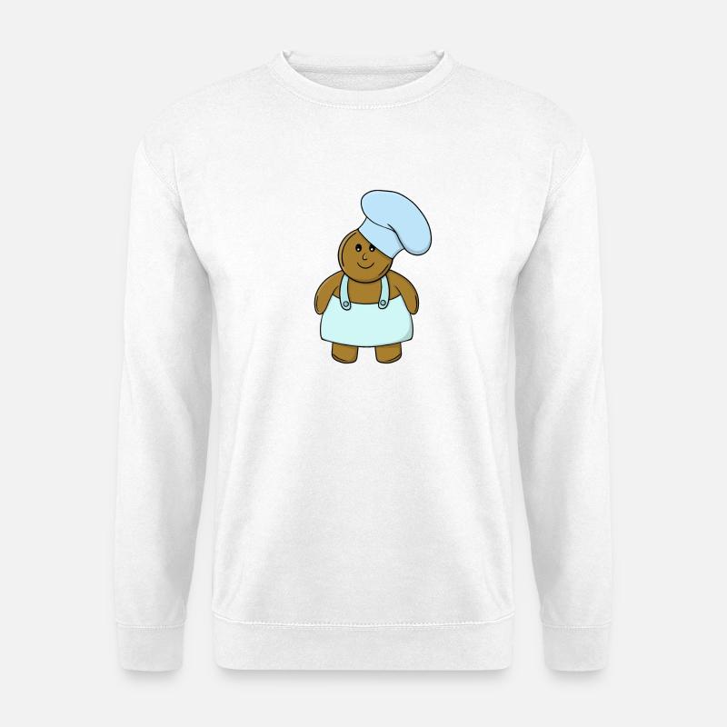 Bäcker-Lebkuchen-Keks - Unisex Pullover - Weiß