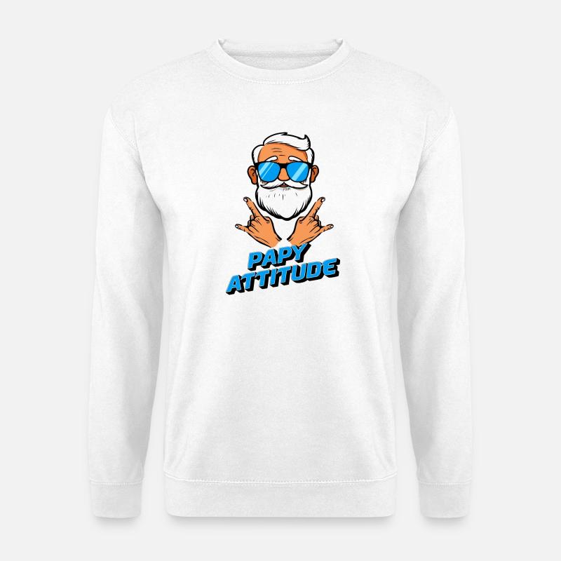 Opa Haltung - Unisex Pullover - Weiß