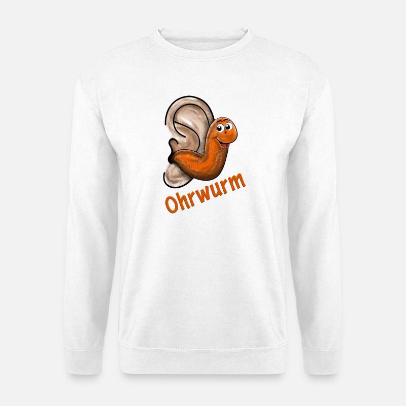 Ohrwurm - Unisex Pullover - Weiß