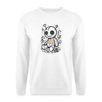 Voodoo Puppe - Love Hurts, Halloween 2025 - Unisex Pullover - Weiß - Vorne