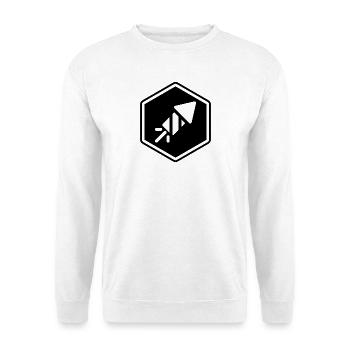 Abstract Geometric Line Art Design - Unisex Sweatshirt - white - Front